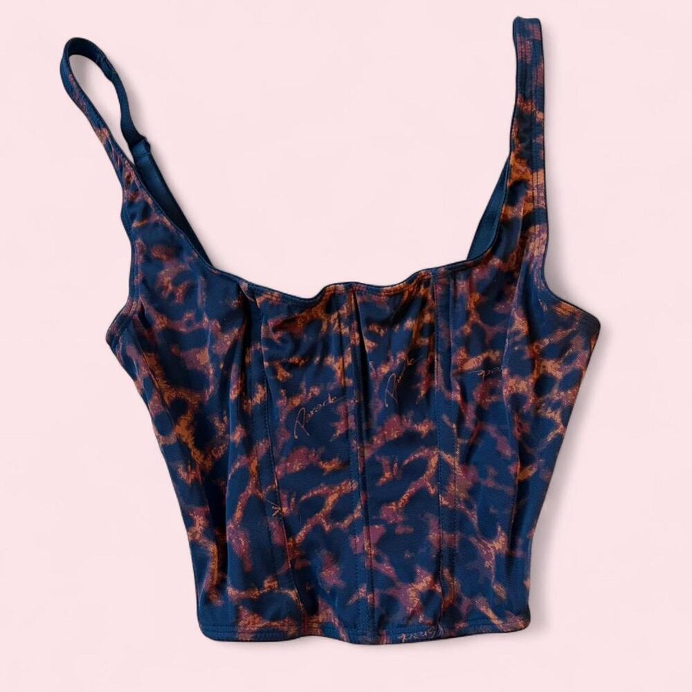 Leopard print corset top